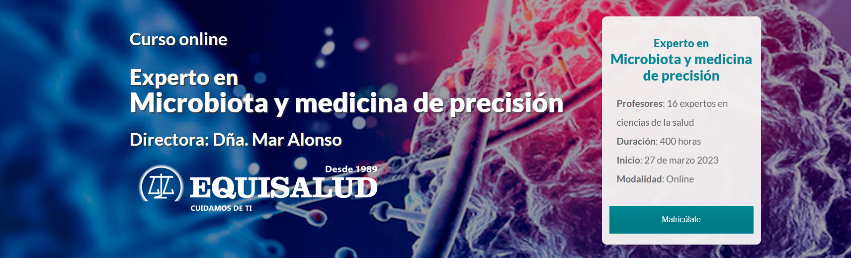 Beca Equisalud Experto En Microbiota Y Medicina De Precisi N