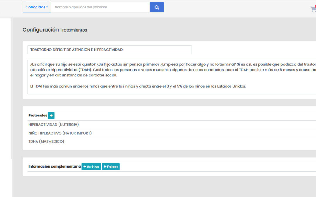 10 Configuración Tratamientos y Motivos de consulta