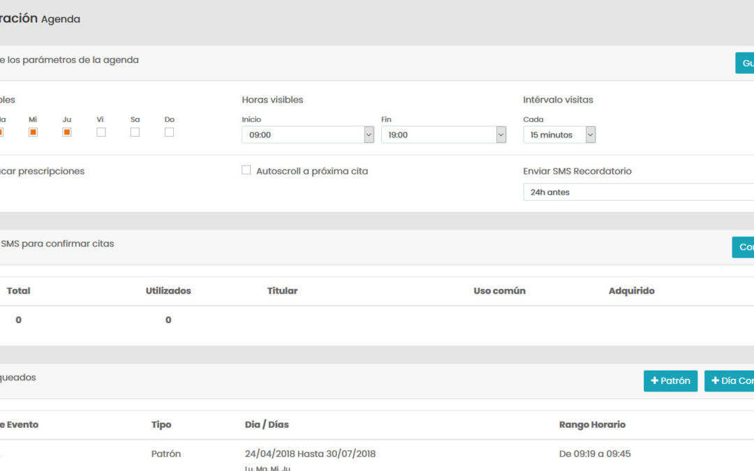 6 Configurar Agenda