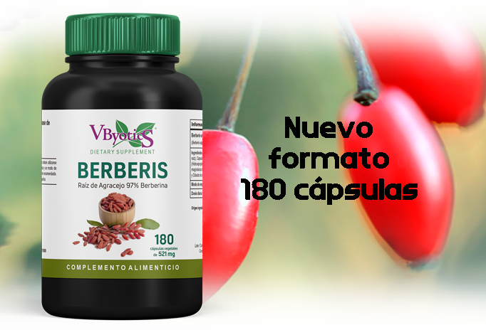 Nuevo Berberis 180 cápsulas. Más eficacia a menor dosis