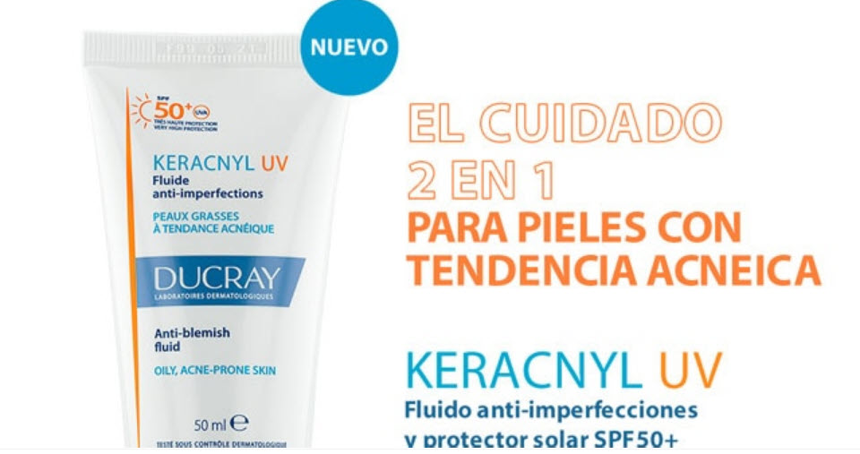 Este verano…¡Protégete del 🌞 Y DEL ACNÉ! con KERACNYL UV fluido antiimperfecciones👨🏻‍⚕️✨