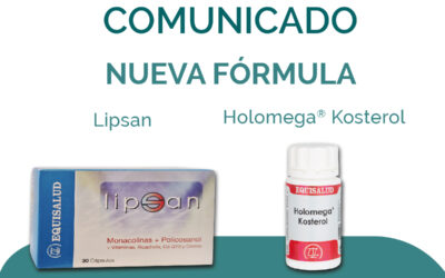 Comunicado Equisalud: nueva fórmula LIPSAN y KOSTEROL