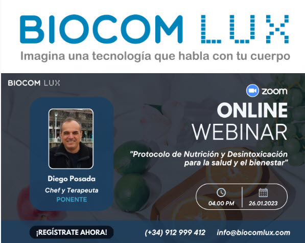 📺Webinario | «Protocolo de Nutrición y Desintoxicación para la salud y el bienestar»
