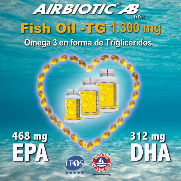 Nuevo Fish Oil TG 1.300 mg – Omega 3 de Triglicéridos – I ❤ AB