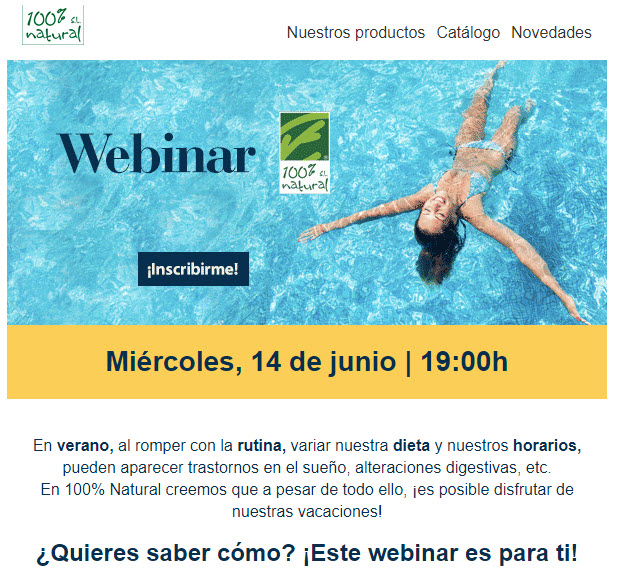 Webinar Verano / 14 junio / ¡Inscripciones!