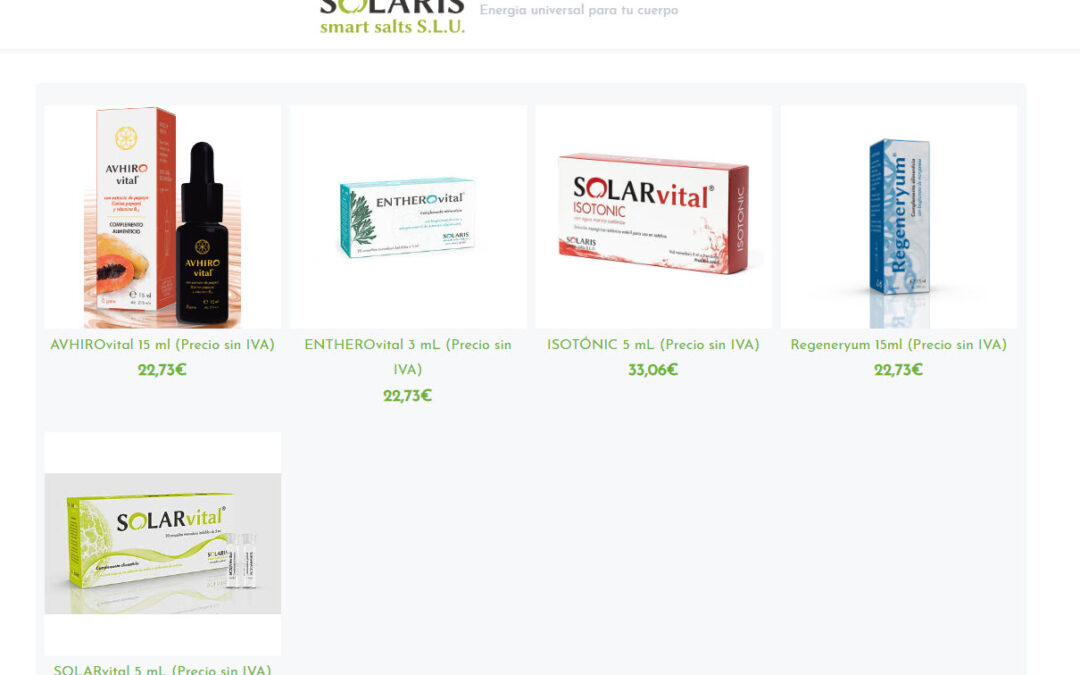 54 Nuevo laboratorio disponible en MiMédico.com Solaris Smart Salts