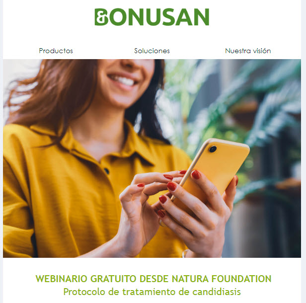 Invitación al webinario sobre protocolo de tratamiento candidiasis
