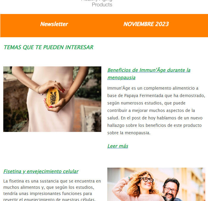 Noticias sobre salud y antienvejecimiento para profesionales
