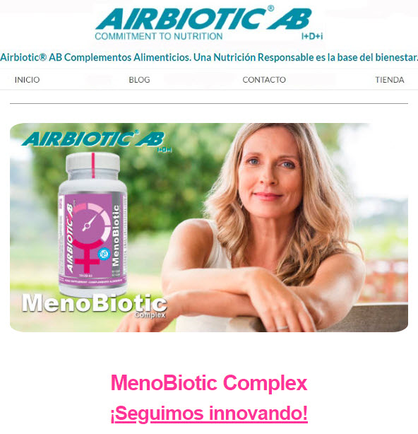 MenoBiotic Complex – Innovación para la mujer – I ❤ AB