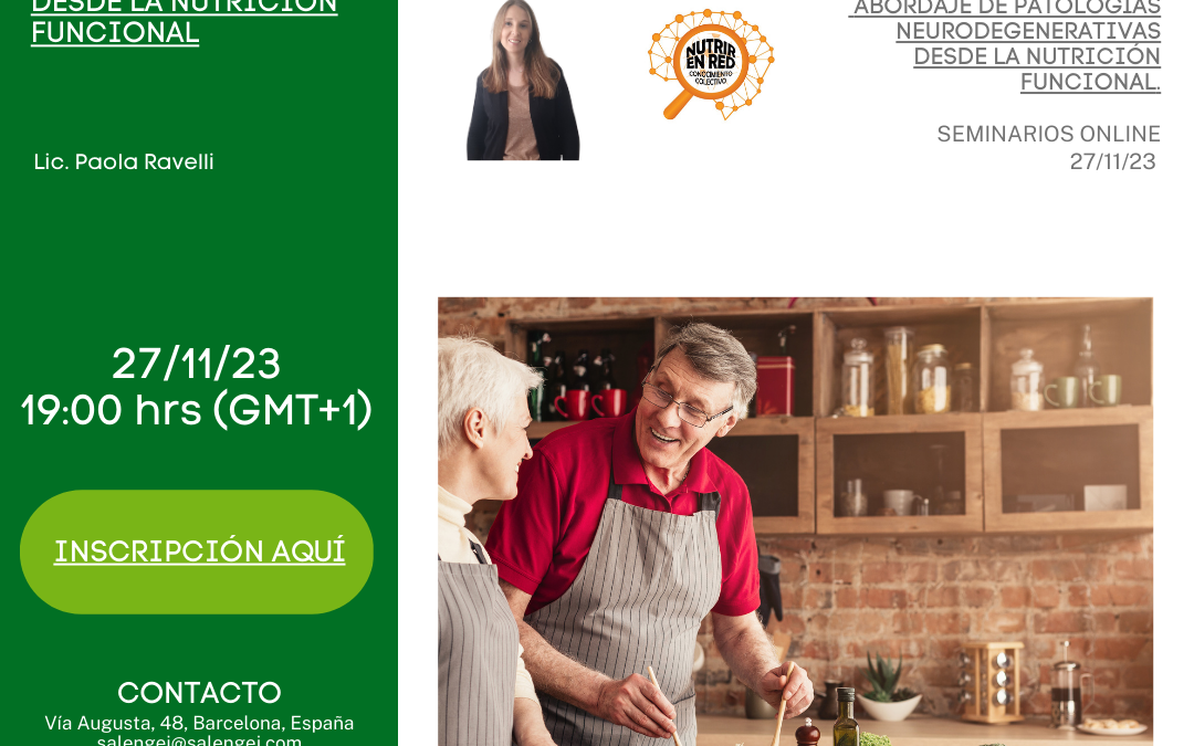 Abordaje de Patologías Neurodegenerativas desde la Nutrición Funcional
