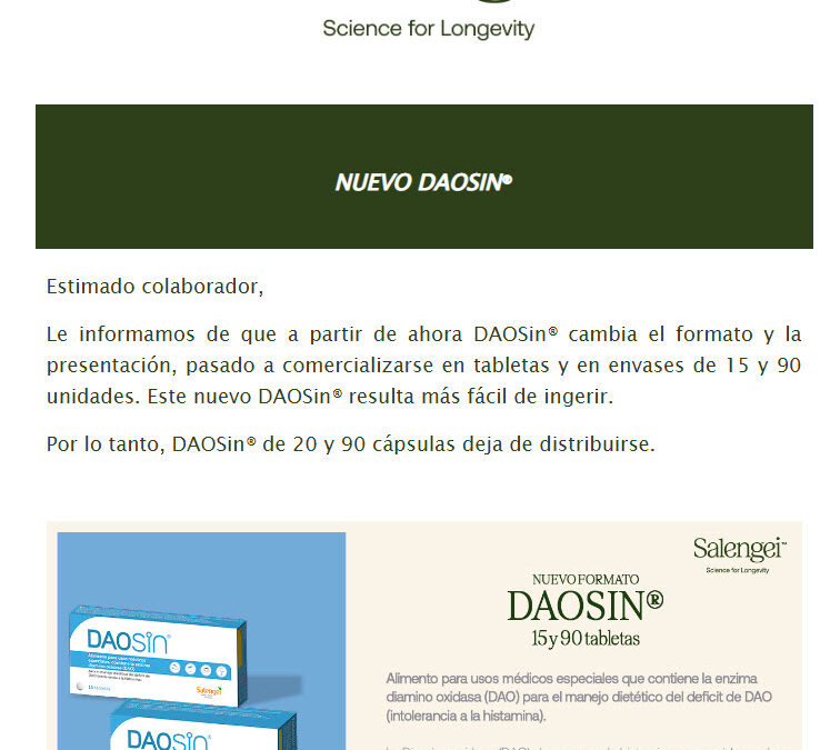 NUEVO DAOSIN 15 Y 90 TABLETAS