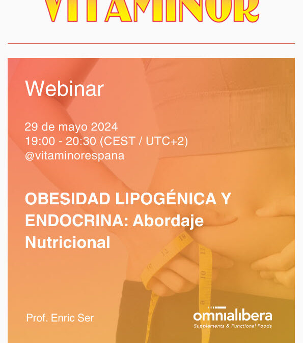 Invitación webinar «OBESIDAD LIPOGÉNICA Y ENDOCRINA: Abordaje Nutricional» 29/05/24 19h