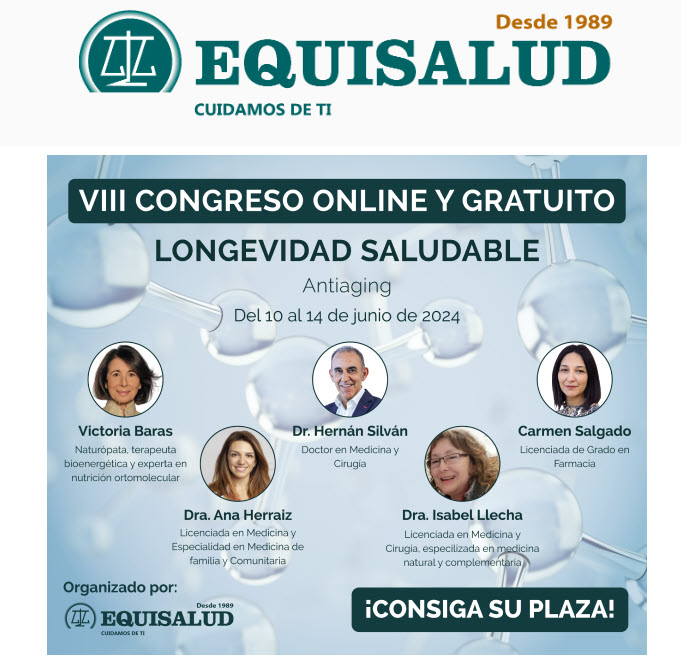 MiMedico.com: Invitación al VIII Congreso Online y Gratuito de Equisalud sobre Longevidad Saludable