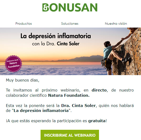 📝Invitación webinario gratis: La depresión inflamatoria