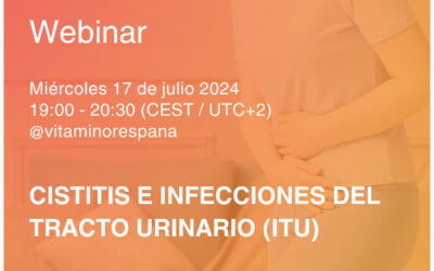 Invitación webinar «CISTITIS E INFECCIONES DEL TRACTO URINARIO (ITU)» 17/07/24 19h