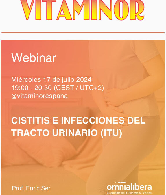 Invitación webinar «CISTITIS E INFECCIONES DEL TRACTO URINARIO (ITU)» 17/07/24 19h