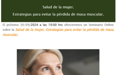 Salud de la mujer. Estrategias para evitar la pérdida de masa muscular