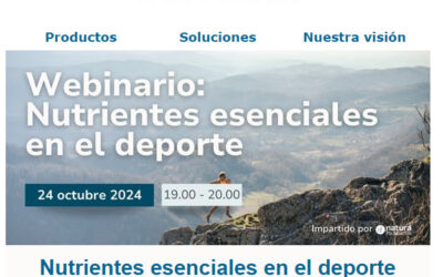 📅 Webinario gratis: Nutrientes esenciales en el deporte