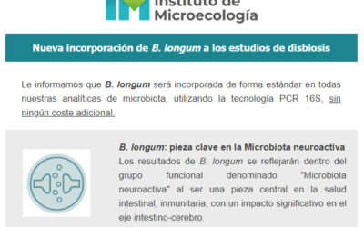 Novedad en el estudio de disbiosis Kyberbioma: B. longum incorporado sin coste