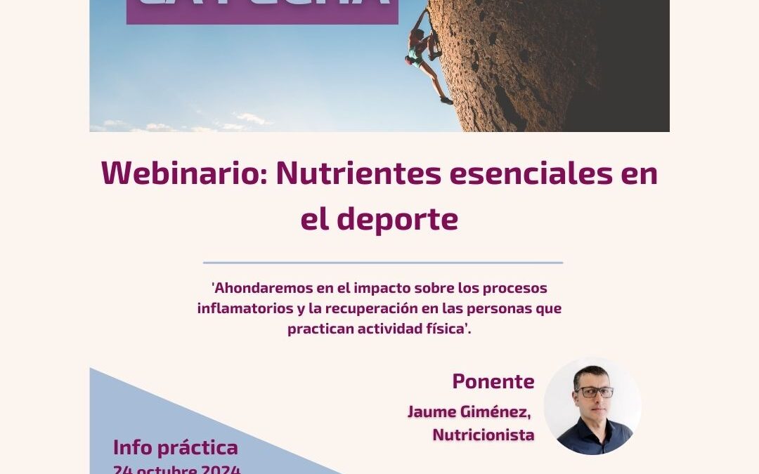 Webinario gratis: Nutrientes esenciales en el deporte 🚴