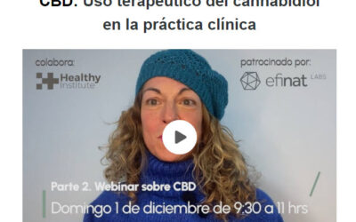 Parte 2 del Webinar gratuito sobre CBD: Uso terapéutico del cannabidiol en la práctica clínica 