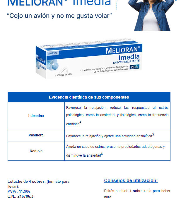 ¡Nuevo lanzamiento Melioran® Imedia! 🧠