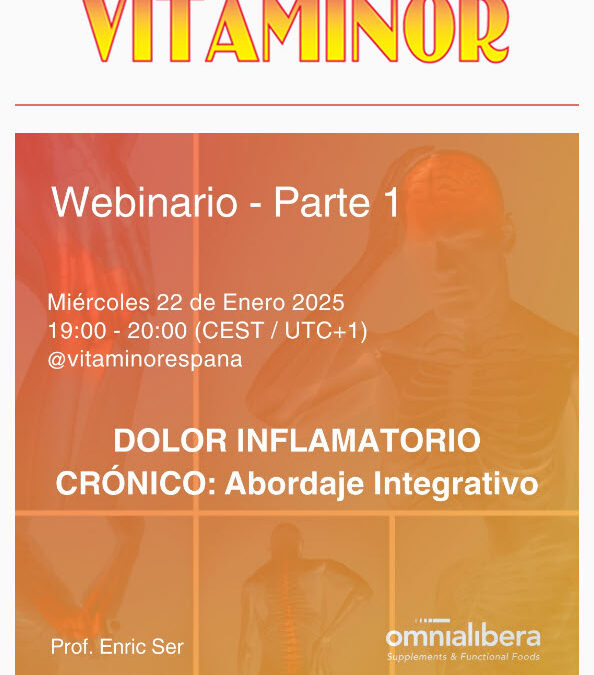 Invitación webinar «DOLOR INFLAMATORIO CRÓNICO: Abordaje Integrativo» 222025 19h