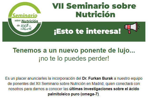 Ocasión única / XII Seminario sobre Nutrición