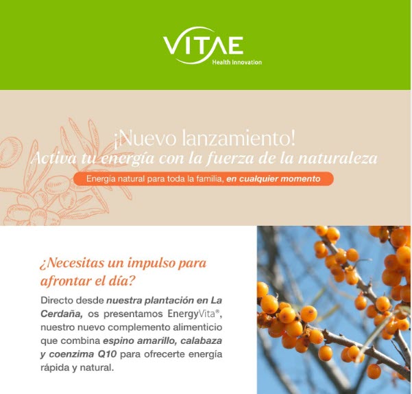¡Nuevo lanzamiento!💥 Conoce el nuevo multivitamínico: EnergyVita🧡