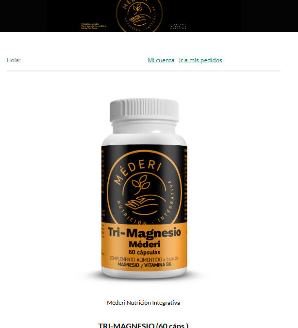 LANZAMIENTO MAGNESIO MÉDERI (60 cáps.)