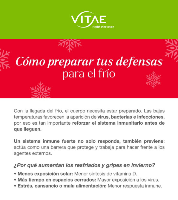 Cómo preparar tus defensas para el frío ❄️