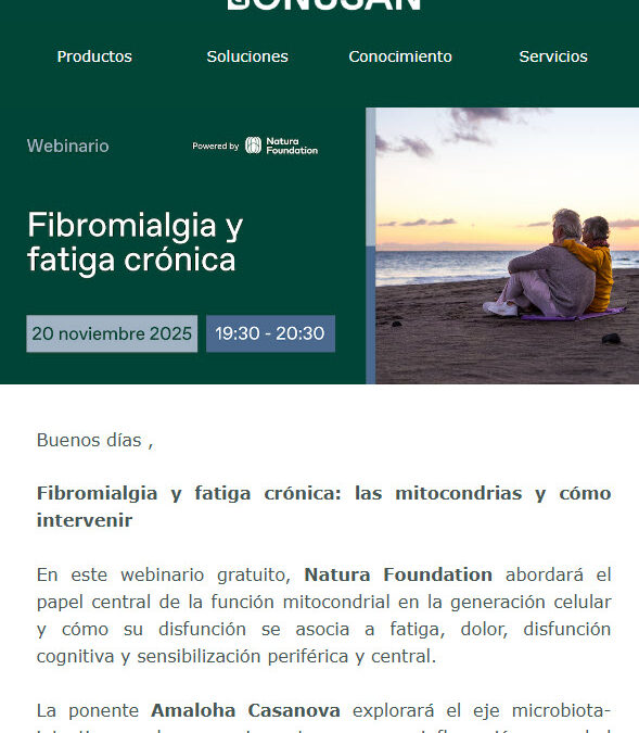Última oportunidad: webinario Fibromialgia y fatiga crónica