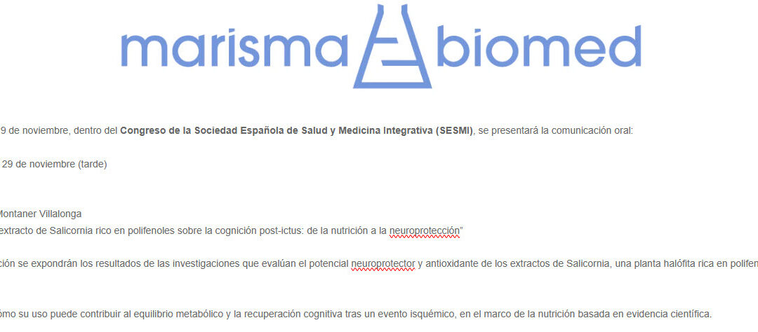 Efectos del extracto de Salicornia rico en polifenoles sobre la cognición post-ictus