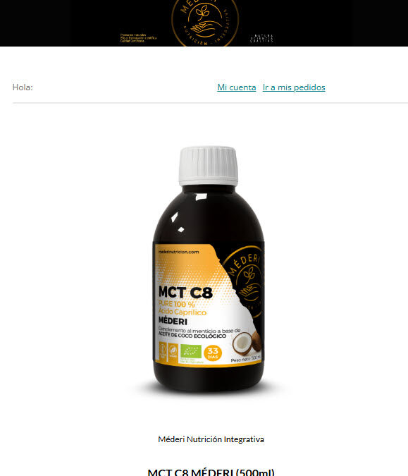 LANZAMIENTO – MCT C8 MÉDERI (500ml)