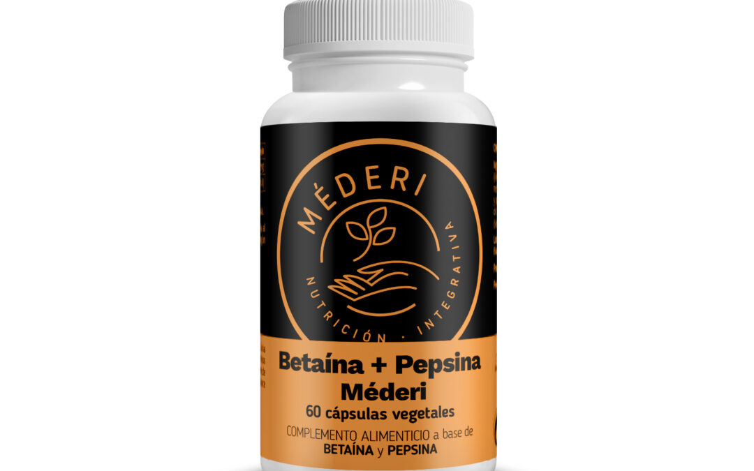 LANZAMIENTO – BETAÍNA+PEPSINA MÉDERI (60 cáps.)