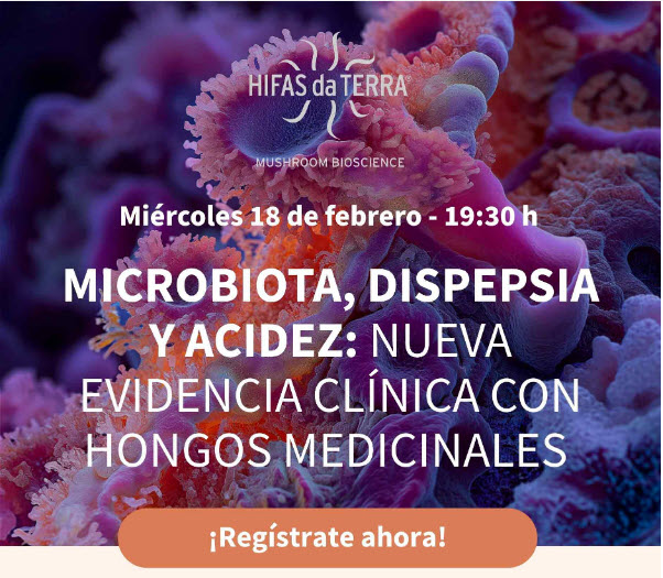 Nuevo webinar – Microbiota, dispepsia y acidez: nueva evidencia clínica con hongos medicinales