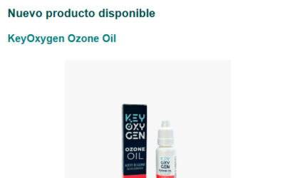 Nuevo producto disponible KeyOxygen Ozone Oil 20ml