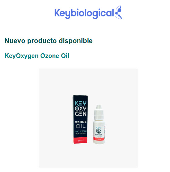 Nuevo producto disponible KeyOxygen Ozone Oil 20ml