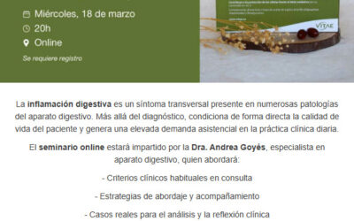 Seminario online | OlioVita® Gastro: abordaje de la inflamación del aparato digestivo con espino amarillo