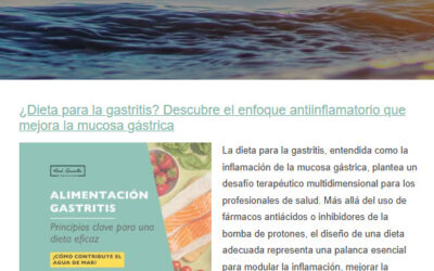 Últimos artículos en terapia marina y práctica clínica diaria