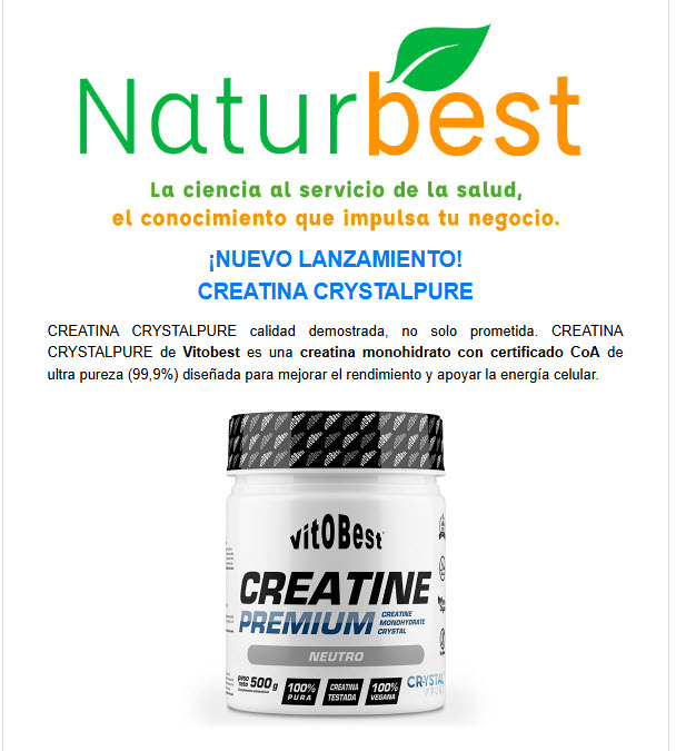 LANZAMIENTO CREATINA PREMIUM CRYSTALPURE