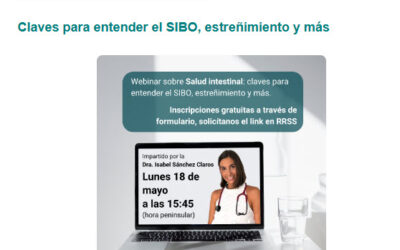 Webinar online “Salud intestinal: claves para entender el SIBO, estreñimiento y más”