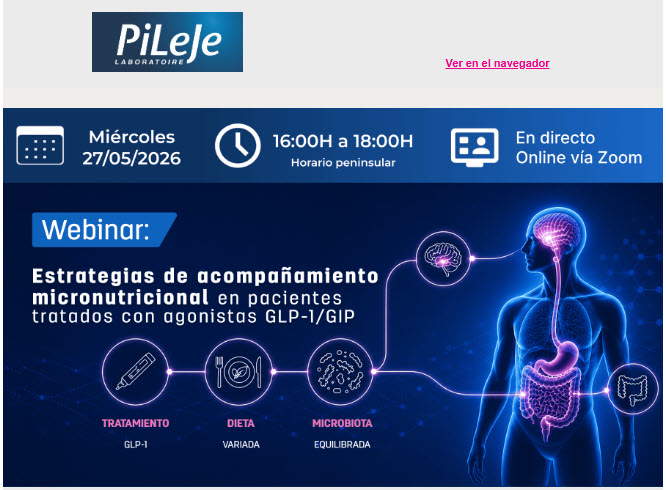 👉 Apúntate al webinar: estrategias de acompañamiento nutricional en pacientes con GLP-1/GIP