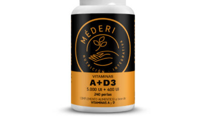 LANZAMIENTO – VITAMINA A 5000 UI + D3 400 UI MÉDERI (240 perlas)