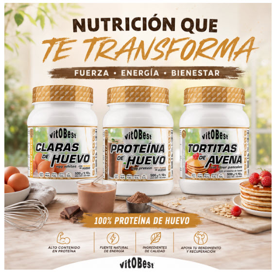 LANZAMIENTO PROTEINAS DE HUEVO + TORTITAS DE AVENA